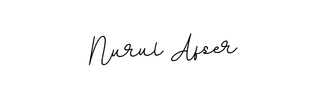 How to make Nurul Afser name signature. Use BallpointsItalic-DORy9 style for creating short signs online. This is the latest handwritten sign. Nurul Afser signature style 11 images and pictures png