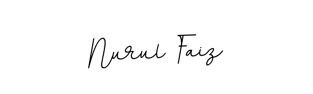 Design your own signature with our free online signature maker. With this signature software, you can create a handwritten (BallpointsItalic-DORy9) signature for name Nurul Faiz. Nurul Faiz signature style 11 images and pictures png