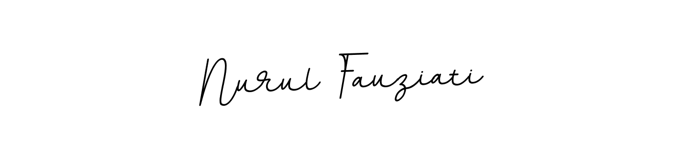 Create a beautiful signature design for name Nurul Fauziati. With this signature (BallpointsItalic-DORy9) fonts, you can make a handwritten signature for free. Nurul Fauziati signature style 11 images and pictures png