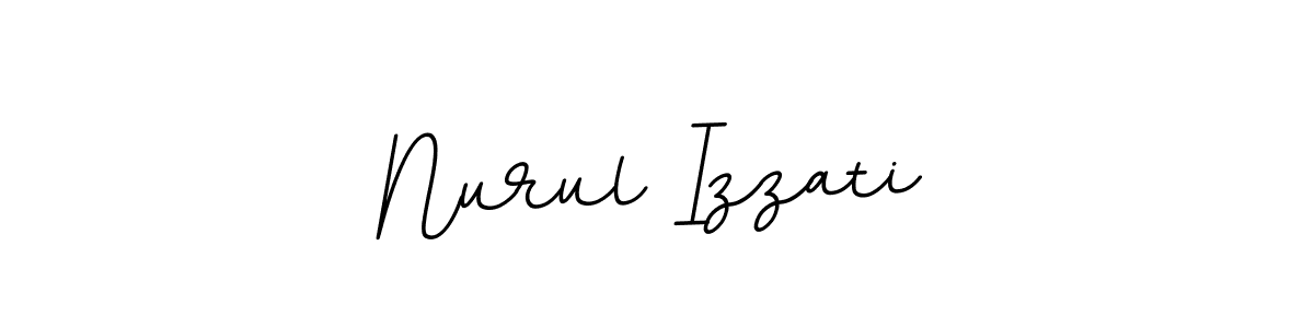 How to make Nurul Izzati name signature. Use BallpointsItalic-DORy9 style for creating short signs online. This is the latest handwritten sign. Nurul Izzati signature style 11 images and pictures png