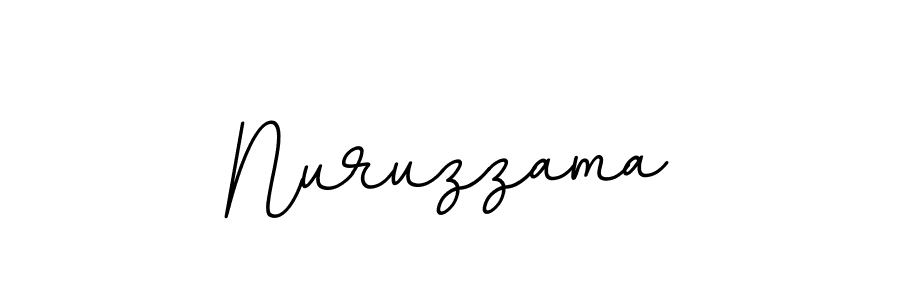 How to make Nuruzzama name signature. Use BallpointsItalic-DORy9 style for creating short signs online. This is the latest handwritten sign. Nuruzzama signature style 11 images and pictures png