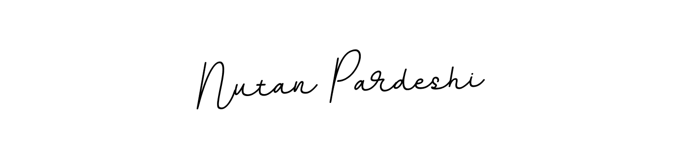 Check out images of Autograph of Nutan Pardeshi name. Actor Nutan Pardeshi Signature Style. BallpointsItalic-DORy9 is a professional sign style online. Nutan Pardeshi signature style 11 images and pictures png