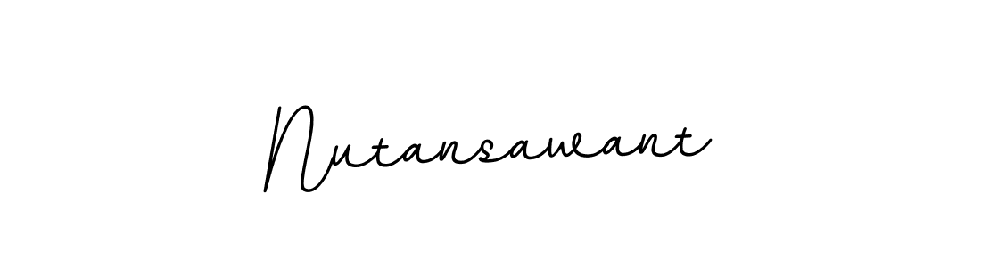 How to make Nutansawant signature? BallpointsItalic-DORy9 is a professional autograph style. Create handwritten signature for Nutansawant name. Nutansawant signature style 11 images and pictures png