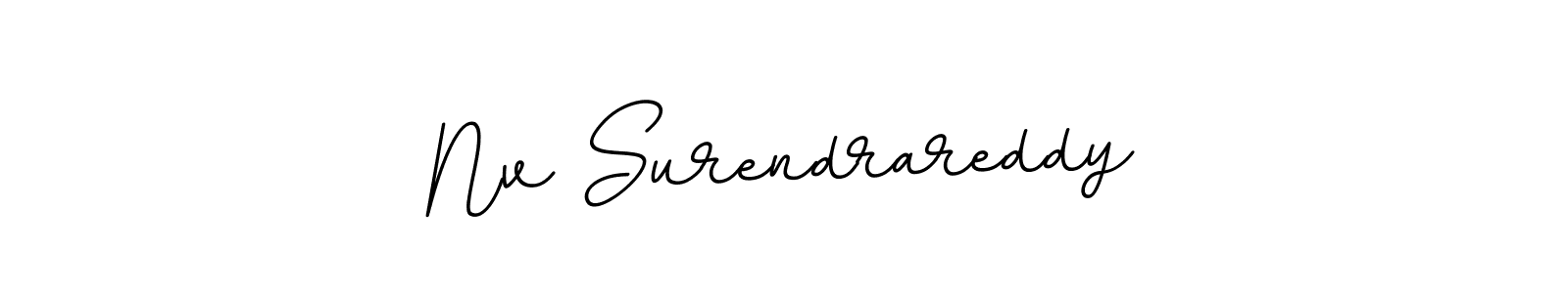 You should practise on your own different ways (BallpointsItalic-DORy9) to write your name (Nv Surendrareddy) in signature. don't let someone else do it for you. Nv Surendrareddy signature style 11 images and pictures png