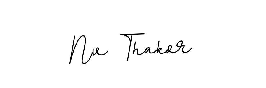 How to make Nv Thakor signature? BallpointsItalic-DORy9 is a professional autograph style. Create handwritten signature for Nv Thakor name. Nv Thakor signature style 11 images and pictures png