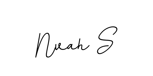 Create a beautiful signature design for name Nvah S. With this signature (BallpointsItalic-DORy9) fonts, you can make a handwritten signature for free. Nvah S signature style 11 images and pictures png