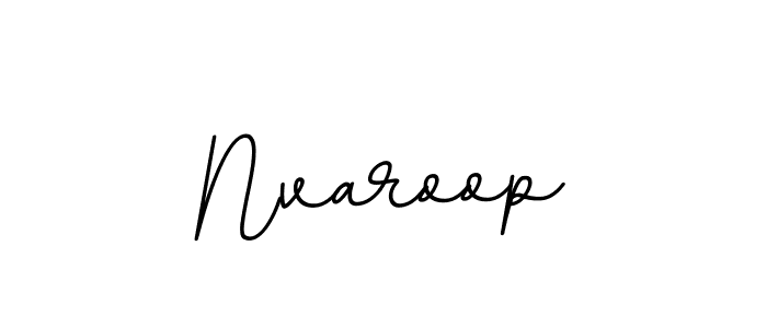 How to make Nvaroop name signature. Use BallpointsItalic-DORy9 style for creating short signs online. This is the latest handwritten sign. Nvaroop signature style 11 images and pictures png