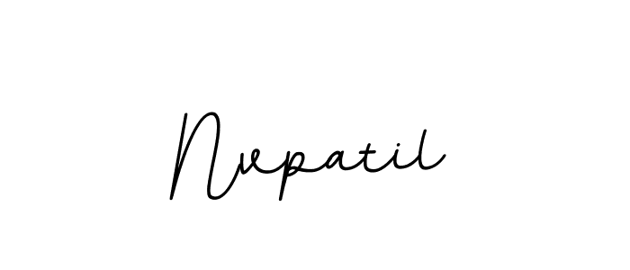 Nvpatil stylish signature style. Best Handwritten Sign (BallpointsItalic-DORy9) for my name. Handwritten Signature Collection Ideas for my name Nvpatil. Nvpatil signature style 11 images and pictures png