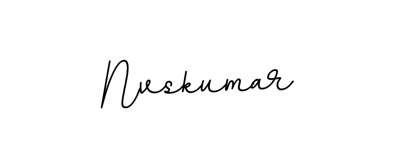 The best way (BallpointsItalic-DORy9) to make a short signature is to pick only two or three words in your name. The name Nvskumar include a total of six letters. For converting this name. Nvskumar signature style 11 images and pictures png