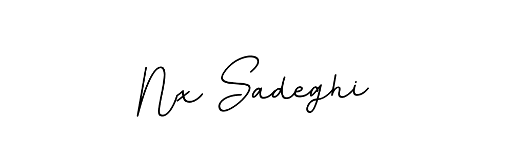 The best way (BallpointsItalic-DORy9) to make a short signature is to pick only two or three words in your name. The name Nx Sadeghi include a total of six letters. For converting this name. Nx Sadeghi signature style 11 images and pictures png