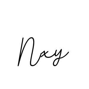Use a signature maker to create a handwritten signature online. With this signature software, you can design (BallpointsItalic-DORy9) your own signature for name Nxy. Nxy signature style 11 images and pictures png
