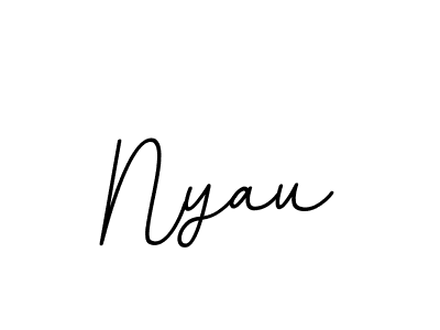 It looks lik you need a new signature style for name Nyau. Design unique handwritten (BallpointsItalic-DORy9) signature with our free signature maker in just a few clicks. Nyau signature style 11 images and pictures png