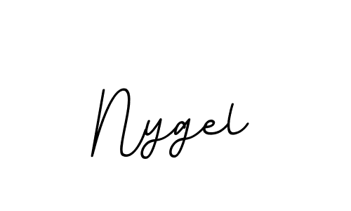 Create a beautiful signature design for name Nygel. With this signature (BallpointsItalic-DORy9) fonts, you can make a handwritten signature for free. Nygel signature style 11 images and pictures png