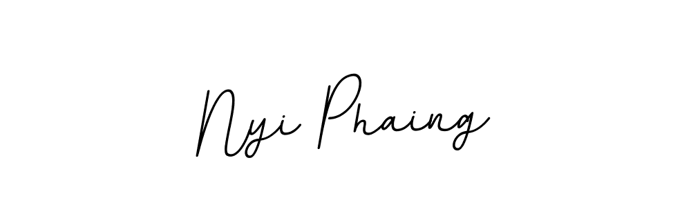 Also we have Nyi Phaing name is the best signature style. Create professional handwritten signature collection using BallpointsItalic-DORy9 autograph style. Nyi Phaing signature style 11 images and pictures png