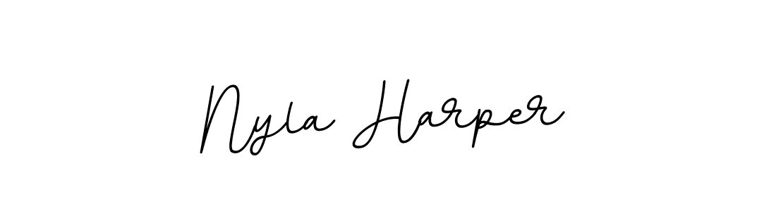 How to make Nyla Harper signature? BallpointsItalic-DORy9 is a professional autograph style. Create handwritten signature for Nyla Harper name. Nyla Harper signature style 11 images and pictures png