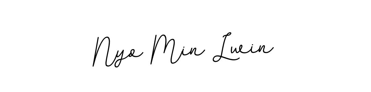 Also we have Nyo Min Lwin name is the best signature style. Create professional handwritten signature collection using BallpointsItalic-DORy9 autograph style. Nyo Min Lwin signature style 11 images and pictures png