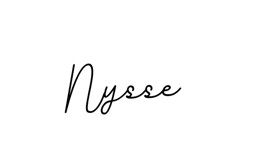 Design your own signature with our free online signature maker. With this signature software, you can create a handwritten (BallpointsItalic-DORy9) signature for name Nysse. Nysse signature style 11 images and pictures png