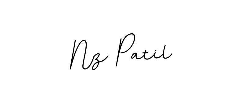You should practise on your own different ways (BallpointsItalic-DORy9) to write your name (Nz Patil) in signature. don't let someone else do it for you. Nz Patil signature style 11 images and pictures png