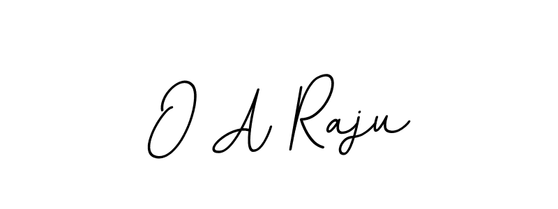 O A Raju stylish signature style. Best Handwritten Sign (BallpointsItalic-DORy9) for my name. Handwritten Signature Collection Ideas for my name O A Raju. O A Raju signature style 11 images and pictures png