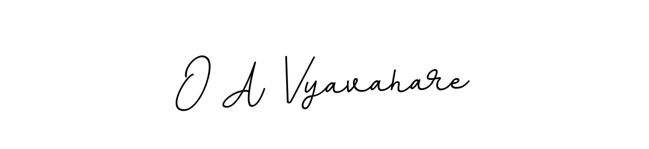 O A Vyavahare stylish signature style. Best Handwritten Sign (BallpointsItalic-DORy9) for my name. Handwritten Signature Collection Ideas for my name O A Vyavahare. O A Vyavahare signature style 11 images and pictures png