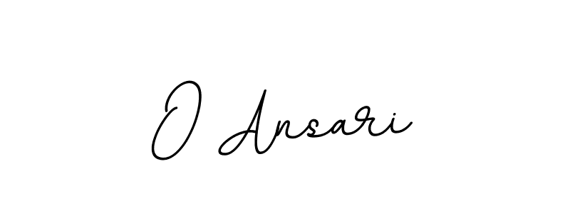 Design your own signature with our free online signature maker. With this signature software, you can create a handwritten (BallpointsItalic-DORy9) signature for name O Ansari. O Ansari signature style 11 images and pictures png