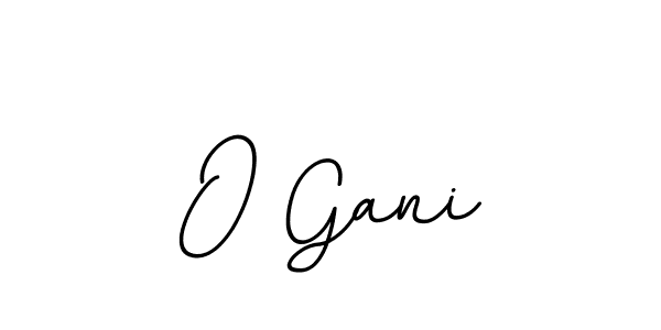 You should practise on your own different ways (BallpointsItalic-DORy9) to write your name (O Gani) in signature. don't let someone else do it for you. O Gani signature style 11 images and pictures png
