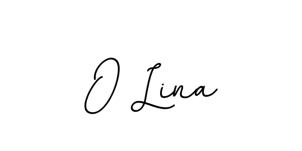 Make a beautiful signature design for name O Lina. With this signature (BallpointsItalic-DORy9) style, you can create a handwritten signature for free. O Lina signature style 11 images and pictures png