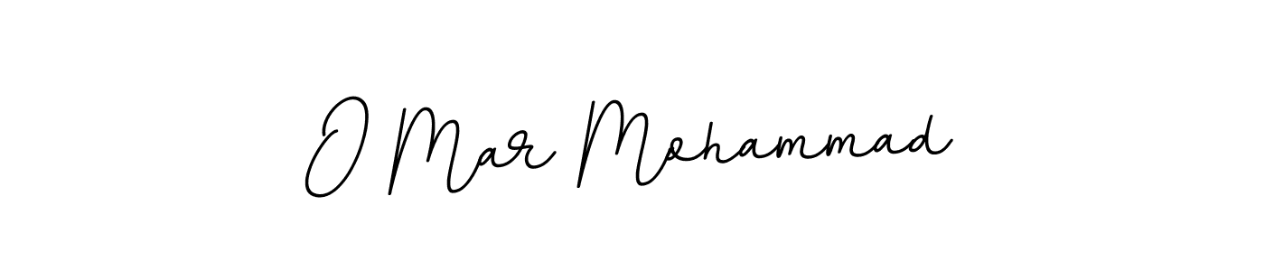 Design your own signature with our free online signature maker. With this signature software, you can create a handwritten (BallpointsItalic-DORy9) signature for name O Mar Mohammad. O Mar Mohammad signature style 11 images and pictures png