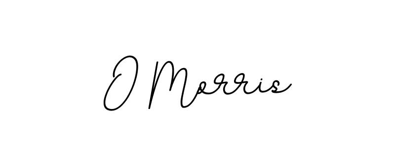 Design your own signature with our free online signature maker. With this signature software, you can create a handwritten (BallpointsItalic-DORy9) signature for name O Morris. O Morris signature style 11 images and pictures png