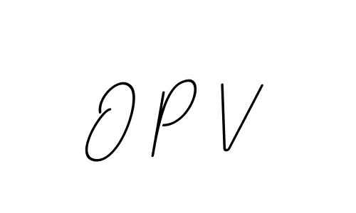 Design your own signature with our free online signature maker. With this signature software, you can create a handwritten (BallpointsItalic-DORy9) signature for name O P V. O P V signature style 11 images and pictures png