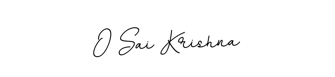 How to make O Sai Krishna name signature. Use BallpointsItalic-DORy9 style for creating short signs online. This is the latest handwritten sign. O Sai Krishna signature style 11 images and pictures png