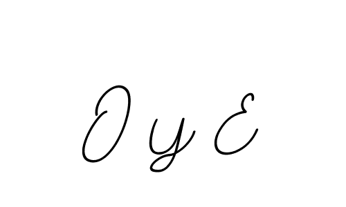 Use a signature maker to create a handwritten signature online. With this signature software, you can design (BallpointsItalic-DORy9) your own signature for name O Y E. O Y E signature style 11 images and pictures png