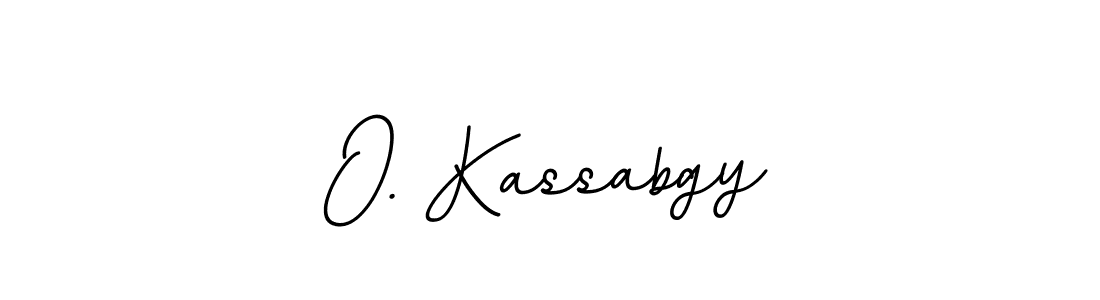 Design your own signature with our free online signature maker. With this signature software, you can create a handwritten (BallpointsItalic-DORy9) signature for name O. Kassabgy. O. Kassabgy signature style 11 images and pictures png