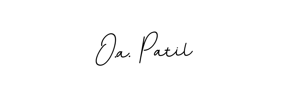 It looks lik you need a new signature style for name O.a. Patil. Design unique handwritten (BallpointsItalic-DORy9) signature with our free signature maker in just a few clicks. O.a. Patil signature style 11 images and pictures png