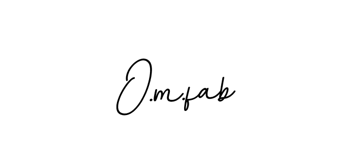 Make a beautiful signature design for name O.m.fab. With this signature (BallpointsItalic-DORy9) style, you can create a handwritten signature for free. O.m.fab signature style 11 images and pictures png