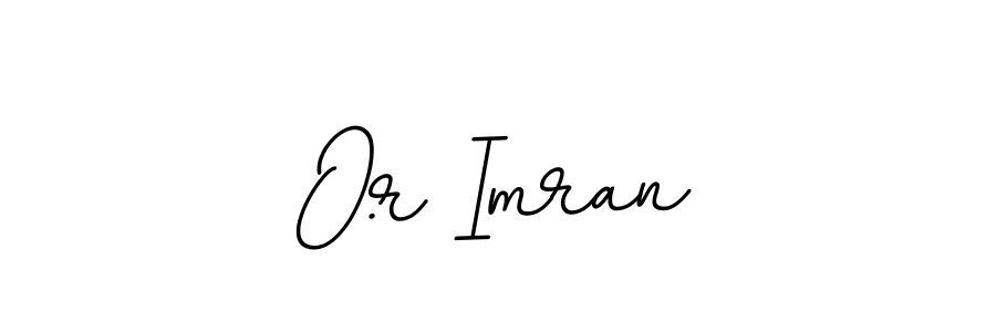 Design your own signature with our free online signature maker. With this signature software, you can create a handwritten (BallpointsItalic-DORy9) signature for name O.r Imran. O.r Imran signature style 11 images and pictures png