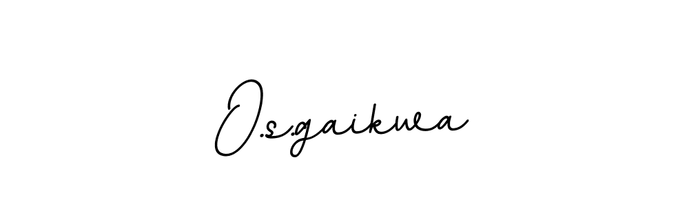 Design your own signature with our free online signature maker. With this signature software, you can create a handwritten (BallpointsItalic-DORy9) signature for name O.s.gaikwa. O.s.gaikwa signature style 11 images and pictures png