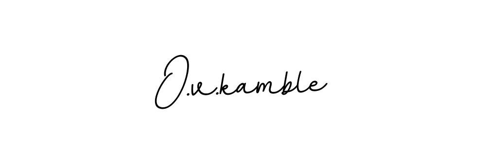 This is the best signature style for the O.v.kamble name. Also you like these signature font (BallpointsItalic-DORy9). Mix name signature. O.v.kamble signature style 11 images and pictures png