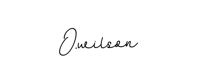 The best way (BallpointsItalic-DORy9) to make a short signature is to pick only two or three words in your name. The name O.wilson include a total of six letters. For converting this name. O.wilson signature style 11 images and pictures png