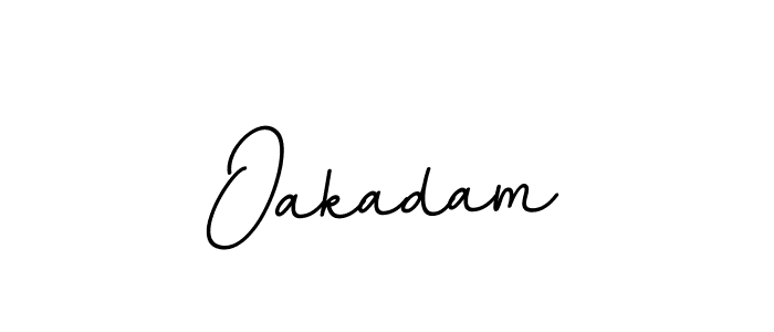 How to make Oakadam signature? BallpointsItalic-DORy9 is a professional autograph style. Create handwritten signature for Oakadam name. Oakadam signature style 11 images and pictures png