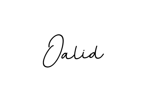 How to make Oalid name signature. Use BallpointsItalic-DORy9 style for creating short signs online. This is the latest handwritten sign. Oalid signature style 11 images and pictures png