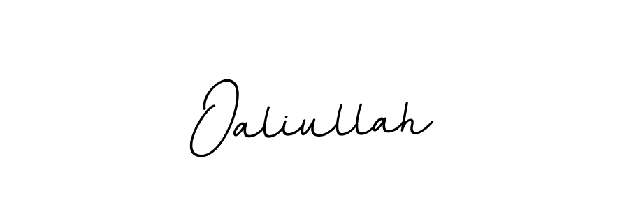 How to make Oaliullah name signature. Use BallpointsItalic-DORy9 style for creating short signs online. This is the latest handwritten sign. Oaliullah signature style 11 images and pictures png