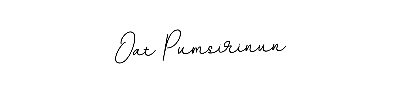 Design your own signature with our free online signature maker. With this signature software, you can create a handwritten (BallpointsItalic-DORy9) signature for name Oat Pumsirinun. Oat Pumsirinun signature style 11 images and pictures png
