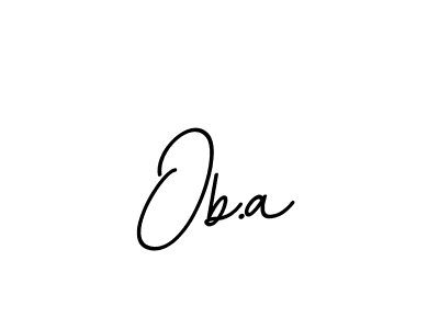 Once you've used our free online signature maker to create your best signature BallpointsItalic-DORy9 style, it's time to enjoy all of the benefits that Ob.a name signing documents. Ob.a signature style 11 images and pictures png