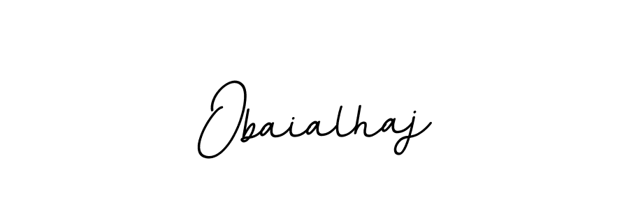 Design your own signature with our free online signature maker. With this signature software, you can create a handwritten (BallpointsItalic-DORy9) signature for name Obaialhaj. Obaialhaj signature style 11 images and pictures png