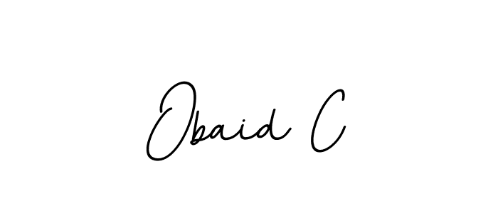 Also we have Obaid C name is the best signature style. Create professional handwritten signature collection using BallpointsItalic-DORy9 autograph style. Obaid C signature style 11 images and pictures png