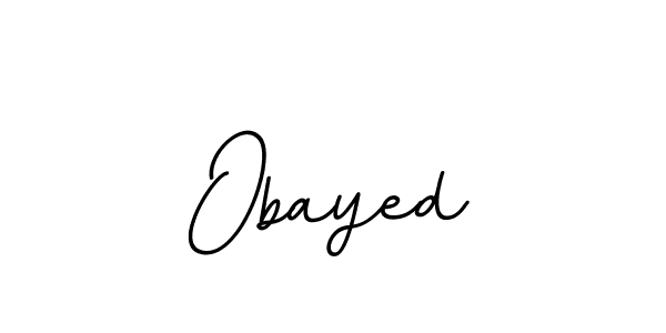 How to make Obayed name signature. Use BallpointsItalic-DORy9 style for creating short signs online. This is the latest handwritten sign. Obayed signature style 11 images and pictures png