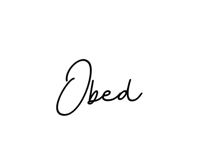 How to make Obed name signature. Use BallpointsItalic-DORy9 style for creating short signs online. This is the latest handwritten sign. Obed signature style 11 images and pictures png