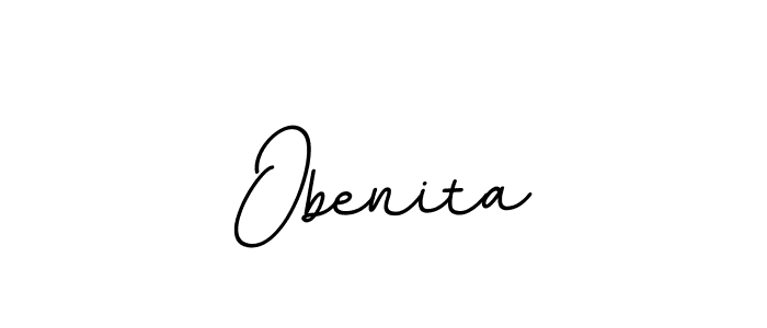 You should practise on your own different ways (BallpointsItalic-DORy9) to write your name (Obenita) in signature. don't let someone else do it for you. Obenita signature style 11 images and pictures png