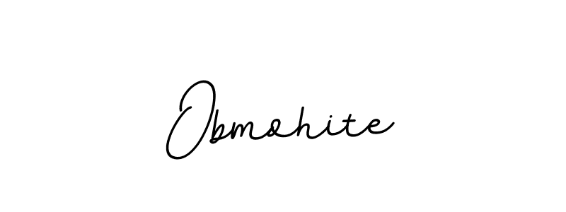 Use a signature maker to create a handwritten signature online. With this signature software, you can design (BallpointsItalic-DORy9) your own signature for name Obmohite. Obmohite signature style 11 images and pictures png